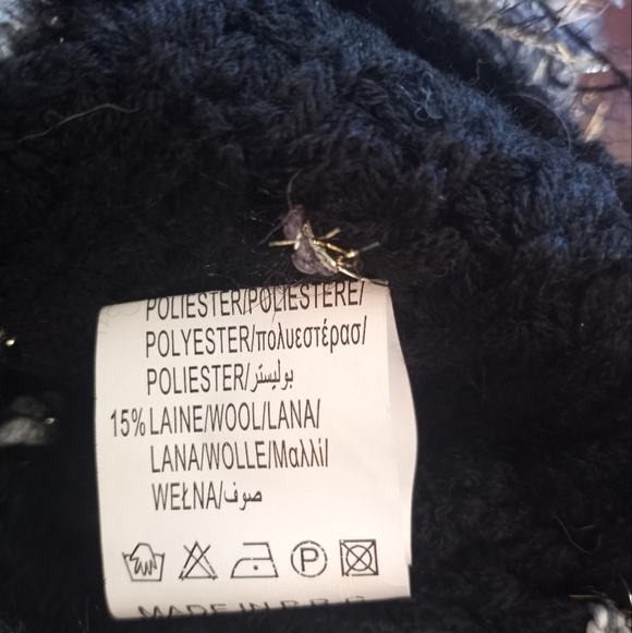 Luzabelle Vintage 80s 3D Knit Metallic Boho Classic Eclectic Boat Neck Sweater - Picture 7 of 7